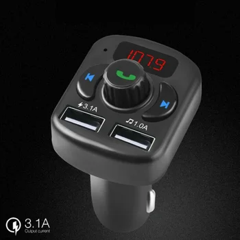

Car Wireless Bluetooth Handsfree Car Kit FM Transmitter Audio Receiver MP3 Player Dual USB Fast Charger Car Accessories