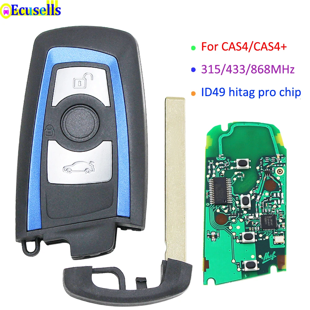 3 кнопки дистанционного ключа 315 МГц YGOHUF5662 434 HUF5767 868 HUF5661 для BMW 5 7 F Series F30 F31 740 750 CAS4 +