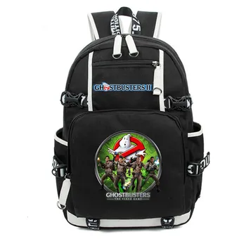 

Children's Ghostbusters Backpack Canvas School Bags large capacity shoulder bag Ghost Busters Laptop traveling rucksack