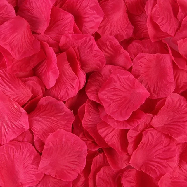 Vibrant Artificial Silk Rose Petals for Romantic Wedding and Event Decoration