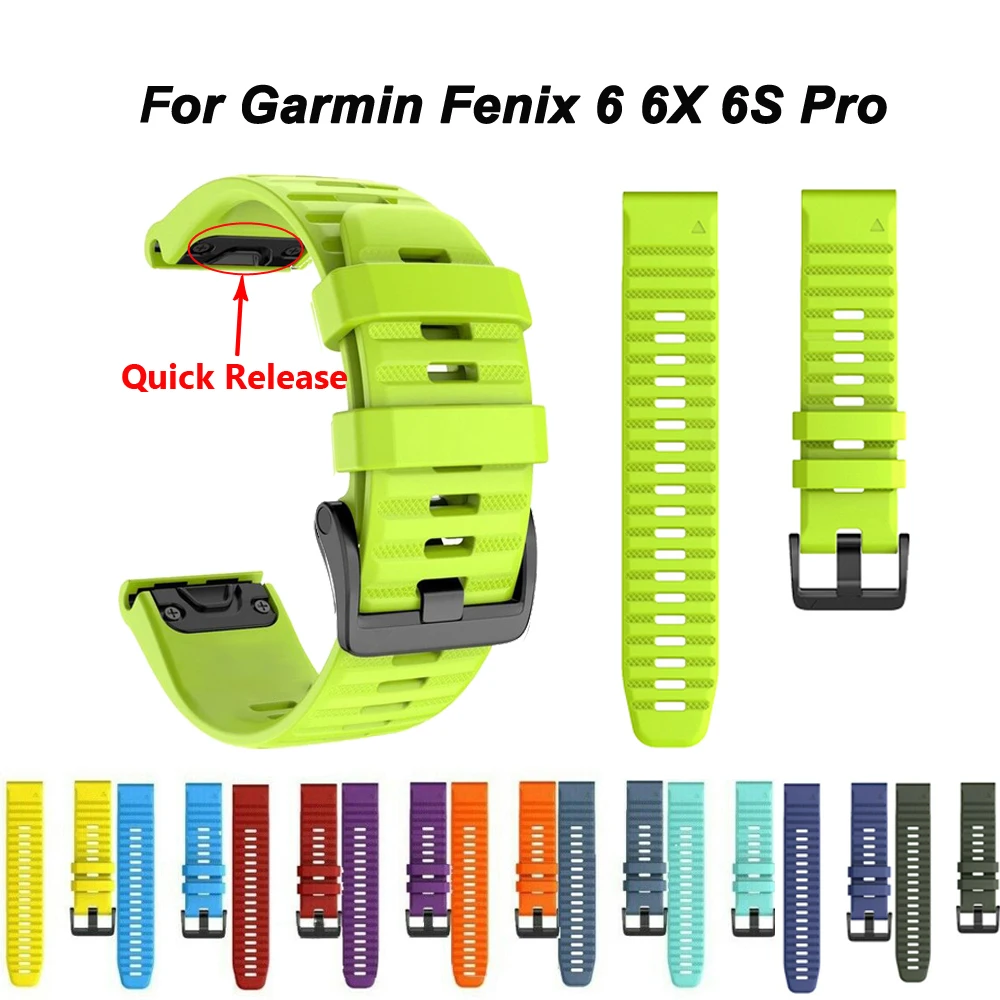 Красочные 20 мм/22 мм/26 мм, ремешок для смарт часов Garmin Fenix 6X 6 5 6S Pro 5S плюс 3 3HR часы Quick Release, отлично подходит для ремешок для наручных часов|Смарт-аксессуары| | АлиЭкспресс