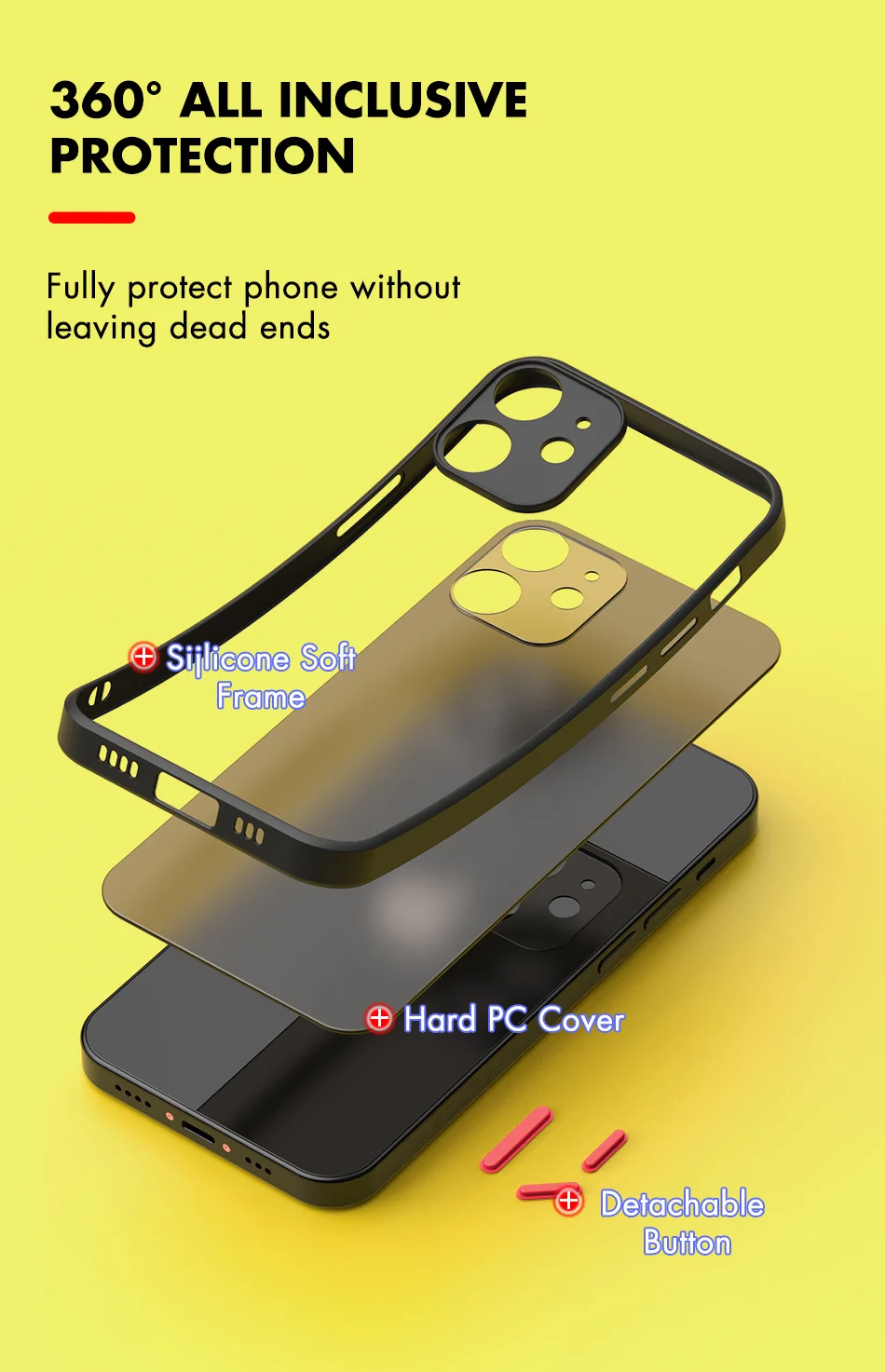 cute iphone 12 pro max cases Shockproof Armor Matte Case For iPhone 13 12 11 Pro Max XR XS X 7 8 Plus SE Mini Luxury Silicone Bumper Clear Hard PC Cover Capa iphone 12 pro max leather case