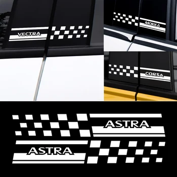 

Car Styling Vinyl Reflective Body Decora Decal Window B Pillars Stickers For Opel Astra H G J Corsa Insignia Antara vectr Mokka