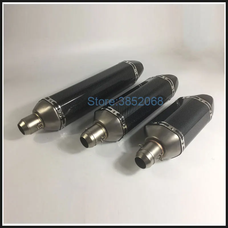 570 мм/470 мм/380 мм Универсальный 61 мм/51 мм Akrapovic глушитель для мотоцикла из нержавеющей стали глушитель для выхлопной трубы