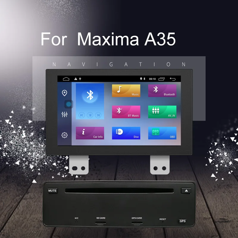 Автомобильный Dvd плеер 1024*600 с четырехъядерным процессором Android 9 0 для nissan maxima A35 2009
