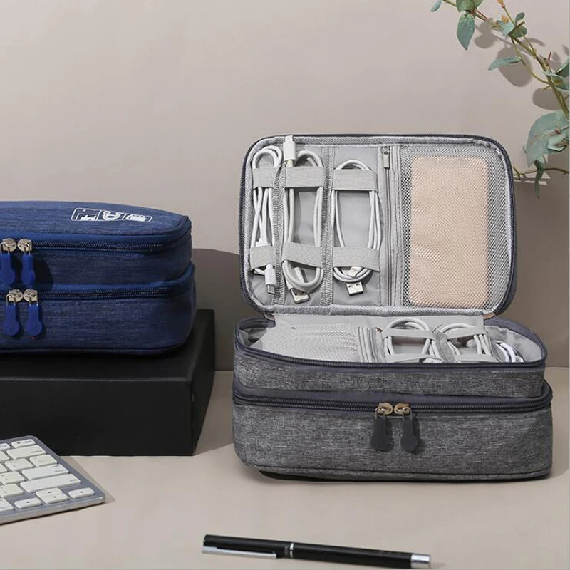 

Portable Digital Storage Bags Digital USB Gadget Organizer Charger Wires Cosmetic Zipper Storage Waterproof Organizer Case