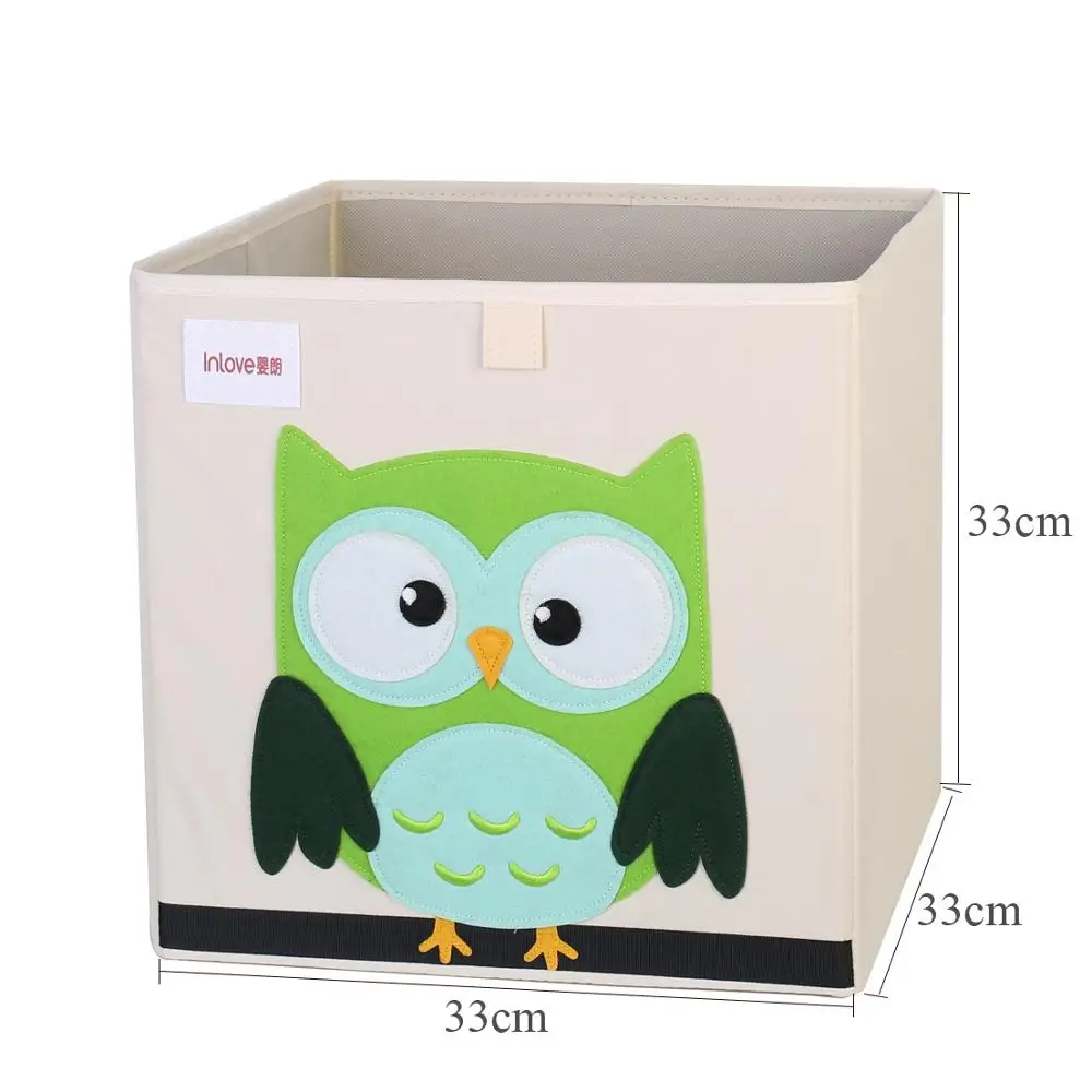 New 3D Cartoon Animal Toy Storage Box Folding Storage Bins Wardrobe Drawer Organizer Clothes Storage Basket