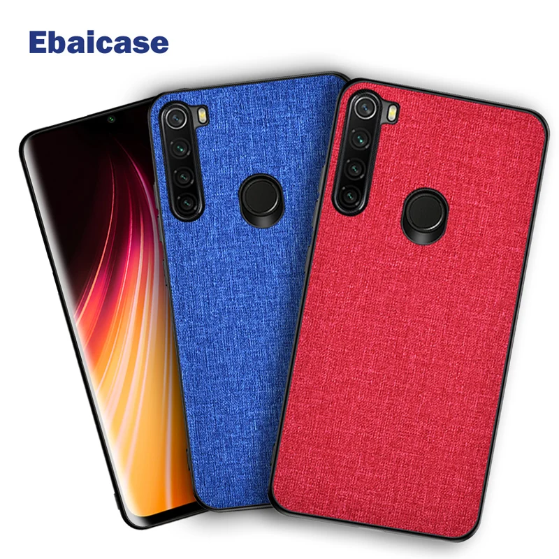 

For Redmi Note 8 Case Shockproof Cloth Fabric Silicone Soft Edge Case For Redmi Note 5 6 7 8 Pro Redmi k20 For Xiaomi Mi 9T Pro Case