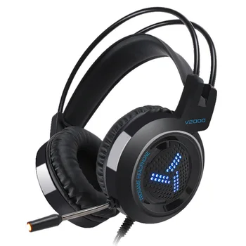 

New V2000 Gaming Headset Gaming Computer Notebook Headset Subwoofer Game 3.5MM Music Headphone