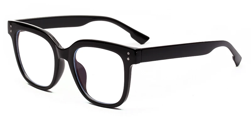 black with clear Kachawoo прозрачные очки для компьютера мужские коричневые прозрачные квадратные очки анти светло-голубые женские унисекс компьютерные аксессуары - Цвет оправы: black with clear