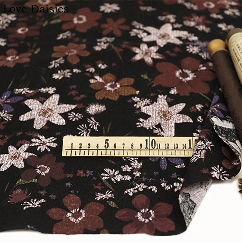 0,5m ligero viscosa pañuelo negro knitterarm fácil de cuidar invierno de tela METERWARE