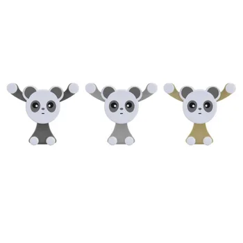 

Lovely Panda Universal Car Phone Holder Air Outlet Vent Mobile Phone Holders Stand Bracket Automatic Gravity Holder Clip