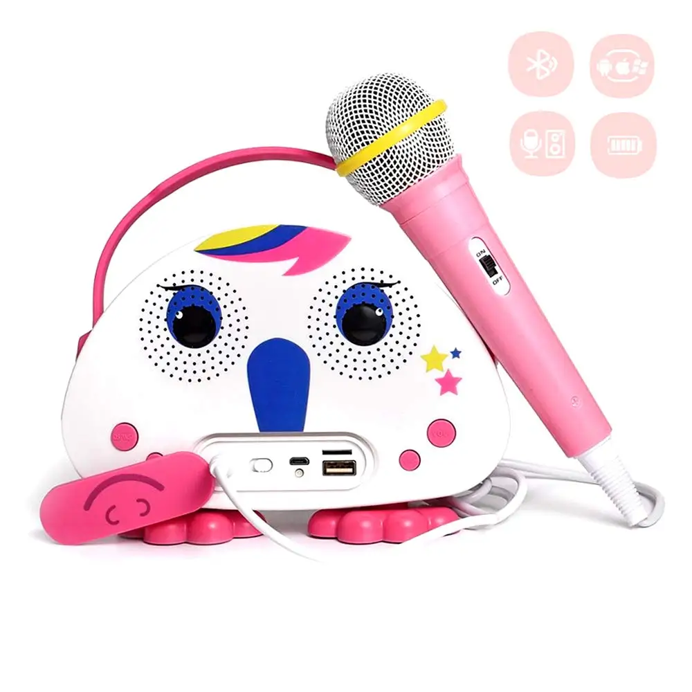 proteccion interfaz Corea Máquina de Karaoke para niños con micrófono, Altavoz Bluetooth, altavoz  inalámbrico de Karaoke para niños, altavoz de dibujos animados inalámbrico  para la playa|Altavoces portátiles| - AliExpress