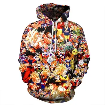 

4 Style Dragon Ball Z Print 3d Hoodies Sweatshirts Cartoon Hoodie Men Women Long Sleeve Tracksuit Streetwear Hip Hop Outfits