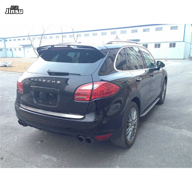 Матовые черные глушители выхлопной трубы глушитель для Porsche Cayenne 958 1 V6 V8 2011 2014 s GTS