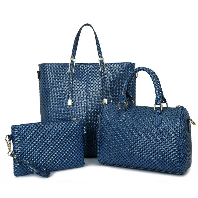 

2016 New Style Europe And America Big Brand Crocodile Pattern WOMEN'S Bag Gold-Style Big Bag Portable Shoulder Bag