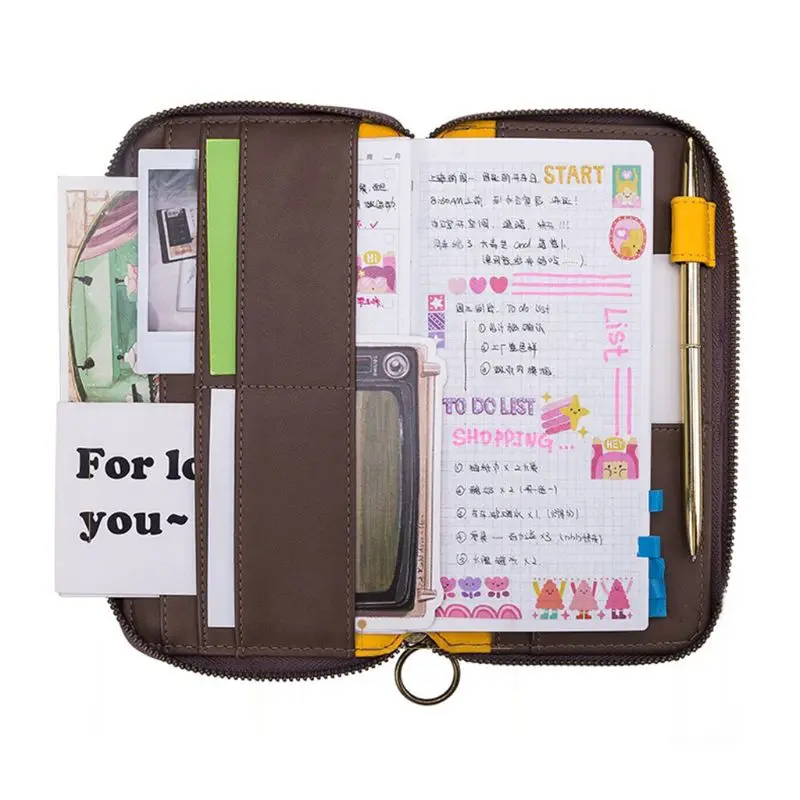 New Zipper Notebook Diary Book Large Capacity Weekly Planner Journal Agenda Organize New Zipper Notebook Diary Book Large Capacity Weekly Planner Journal Agenda Organize