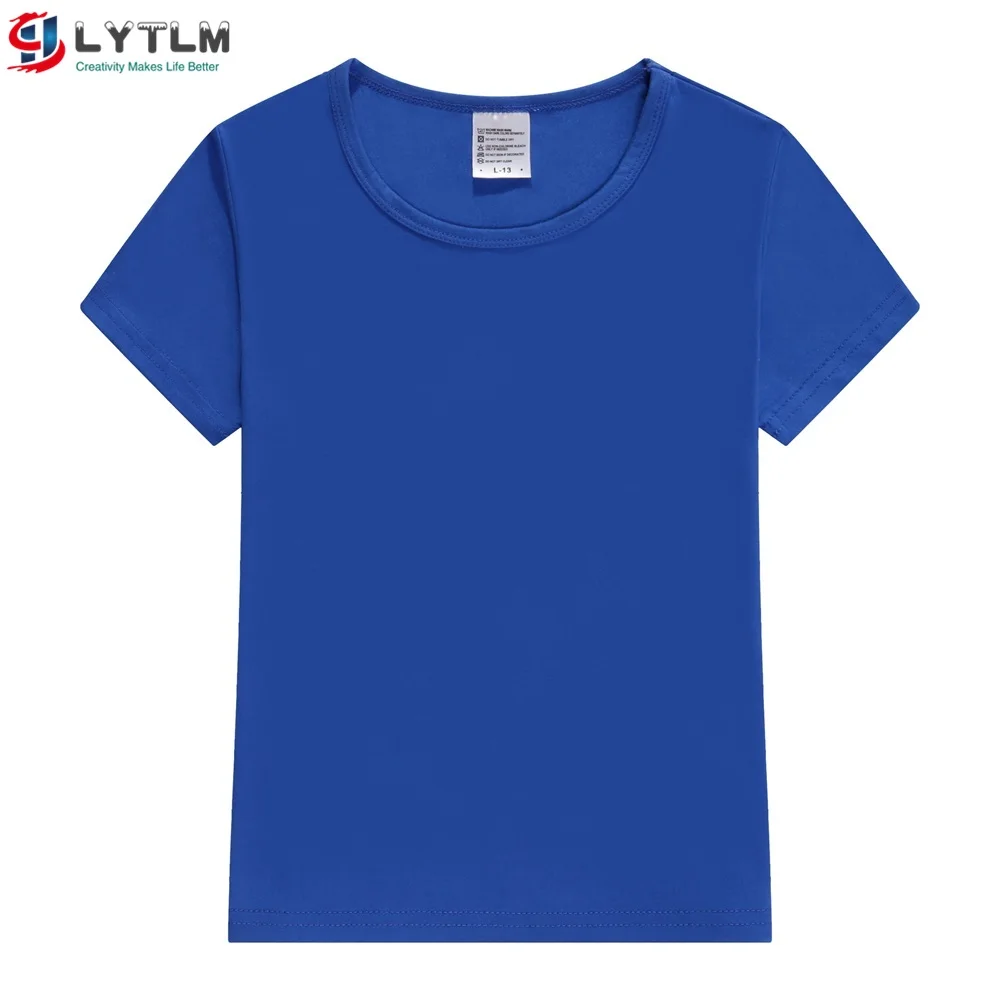 LYTLM/детская черная рубашка футболки для мальчиков из модала Camiseta/рубашки для девочек футболки для девочек размер 8 vetement fille Детская футболка с металлическим принтом - Цвет: Синий