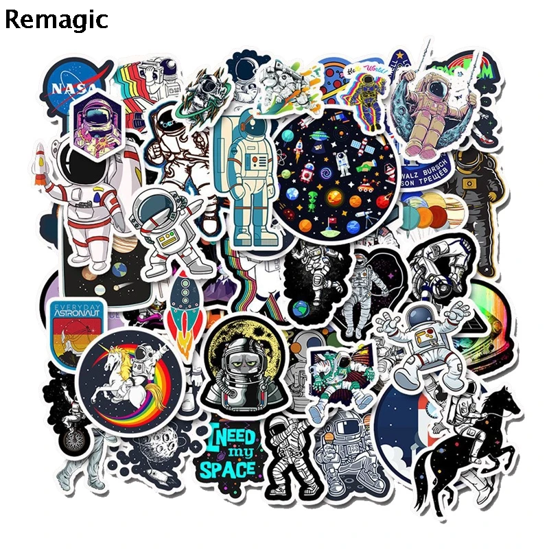 50pcs Space Astronauts Architecture Sticker pack fans anime vintage paster cosplay scrapbooking diy sticker phone laptop