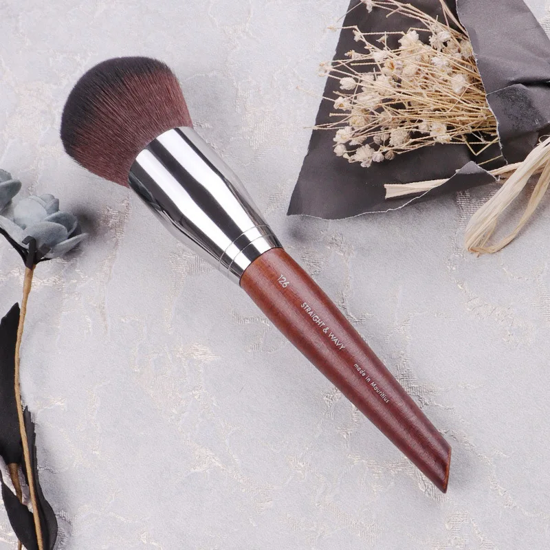 

Blogger Recommends Powder Brush High-end log Color Round Head Powder Brush Multi-functional Makeup Brush Makeup Tool f 126