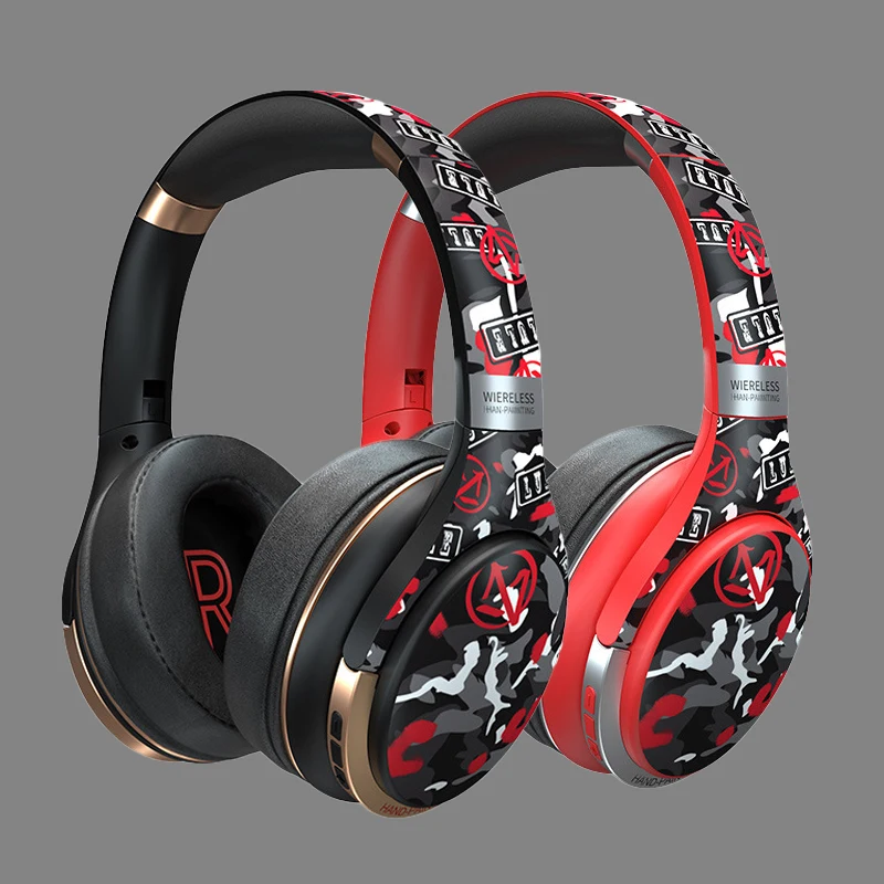 Bluetooth-гарнитура Беспроводная складная с микрофоном и поддержкой TF-карты |