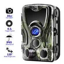 Следовая камера 16MP 1080P 36 инфракрасные светодиоды охотничья камера водонепроницаемая 120 градусов дикая охотничья камера HC-801A камера для разведчика