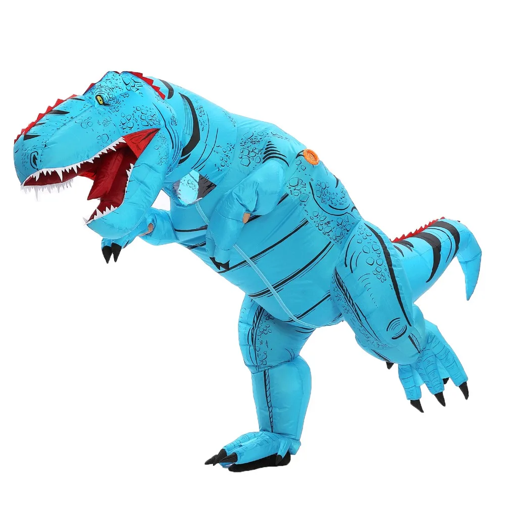 JYZCOS надувной T-REX костюм динозавра Косплей костюмы на Хэллоуин для женщин мужчин детей Disfraces взрослых