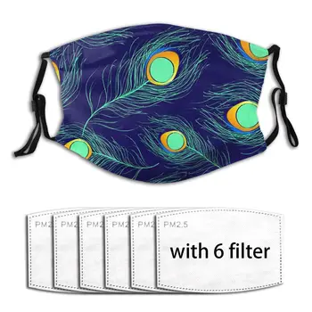 

Mask Anti-Dust Mouth Face Mask Peacock Protective Mouth Cover Masks Reusable Breathable Anti-Pollution