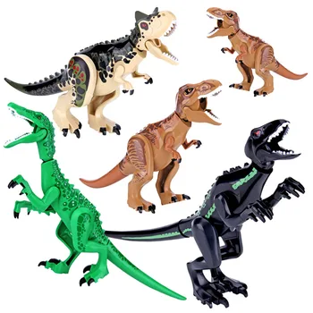

New Jurassic World Park Dinosaurs Baryonyx Treasure Hunt Figures Legoinglys Building Blocks Bricks Kids Toys Gift 75935