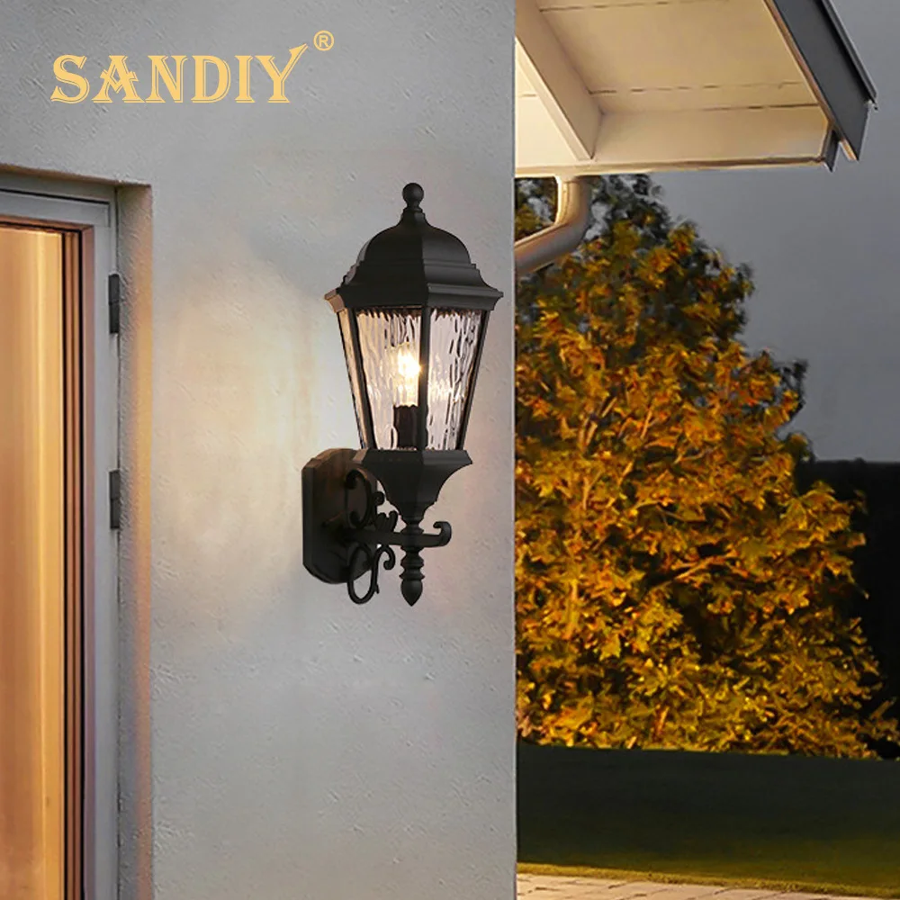 underwater lights for fountains SANDIY Outdoor Wall Light Europe Villa Retro Sconce E27 AC110V 220V Waterproof Exterior Garden Doorway Light Vintage Porch Lamp underwater dock lights