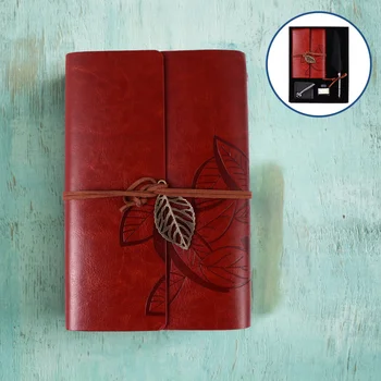 

1 Set 4-piece Nordic Style Feather Dip Pen Notebook Ink Pen Holder Kit