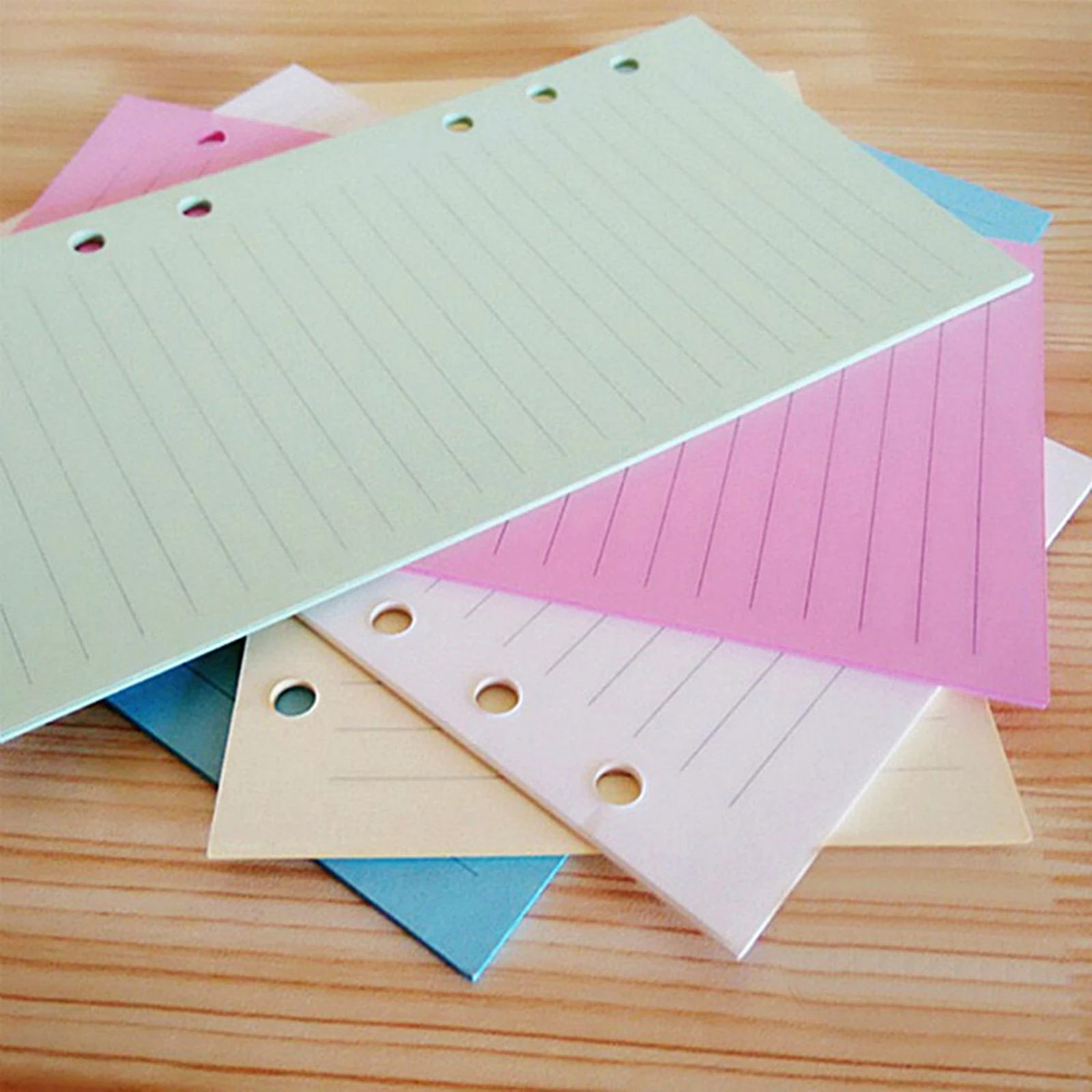 

A6 Colorful Refill Inner Pages Rechange Paper for Organizer Notebook Planner 6 Holes Loose Leaf