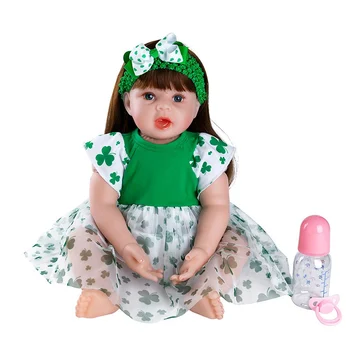 

JULY'S SONG 58CM Baby Reborn Dolls Vinyl Toys For Girls Realistic Baby Doll Lifelike Reborn Birthday Gift For Kids Bebe Reborn