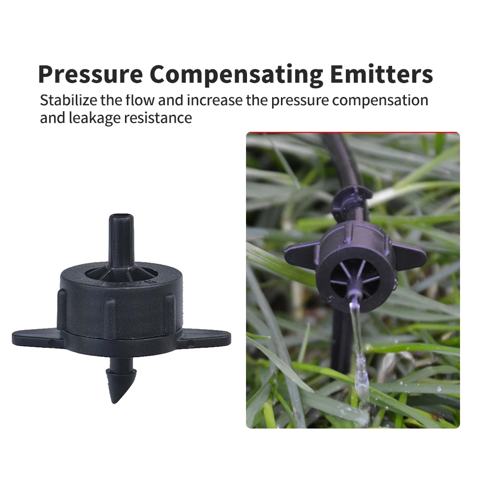 

Hot Drips Irrigation System Drips Irrigation Kit Plant Self-Watering Adjustable Water Flow Distribution Tubing for Misting Cooli