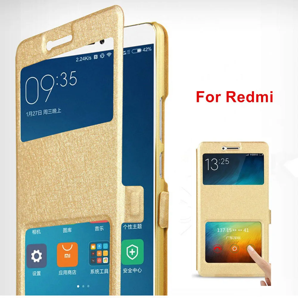 Flip Case For Xiaomi Redmi Note 7 6 5 Pro 6A 4X 4 3 Plus S2 5A 4A 3S Leather Red Mi Cover | Мобильные телефоны и
