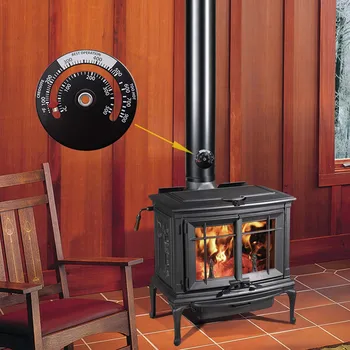 

Magnetic Stove Thermometer Temperature Meter with Large Display for Wood Fire Stove Fan Fireplace Barbecue Oven Chimney