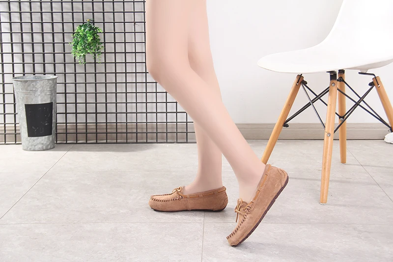 100% sapatos femininos de couro genuíno sapatos