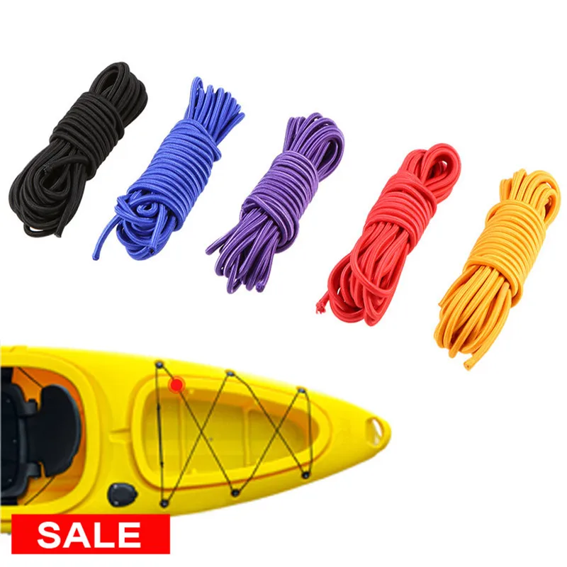 Lixada5M4mm5mmKayakBoatElasticBungeeCordKayakAccessoriesRopeFishingRowingBoats