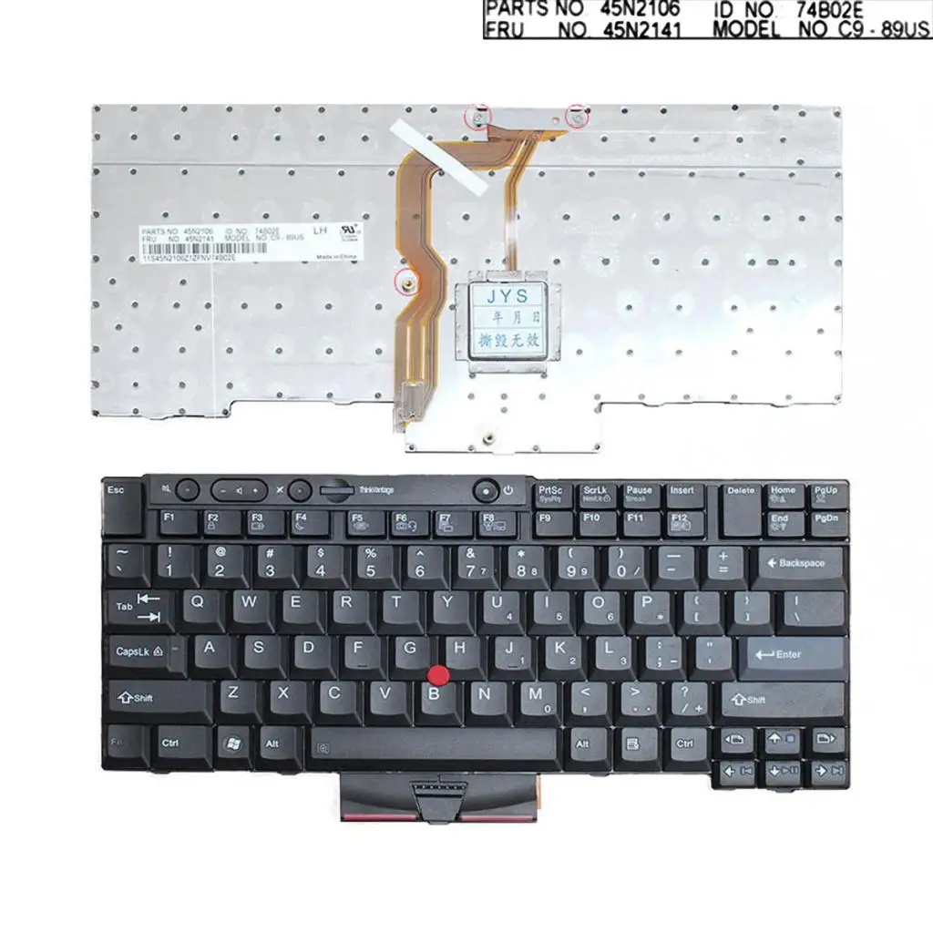 US Keyboard for IBM ThinkPad X220 T400s T410si T510 T510i W510 W510si W520i