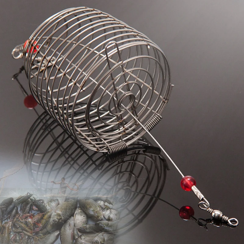 Fishing Bait Trap Cage Feeder Basket Lures Accessories 5 PCS. | Спорт и развлечения