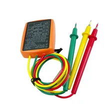 SM852B светодиодный Многофункциональный измеритель напряжения, индикатор фазы, эффективный Легкий детектор, цифровая последовательность, портативный тестер вращения