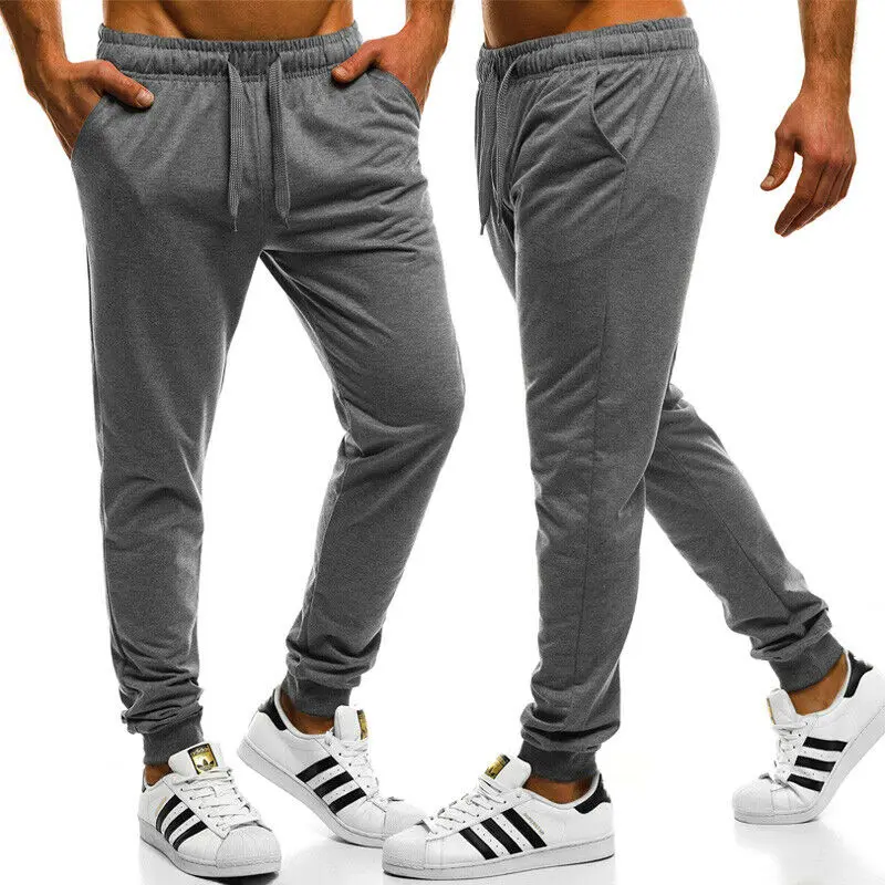 Мужские Slim Fit костюм Спортивная узкие спортивные штаны для бега тренировочные штаны брюки для девочек