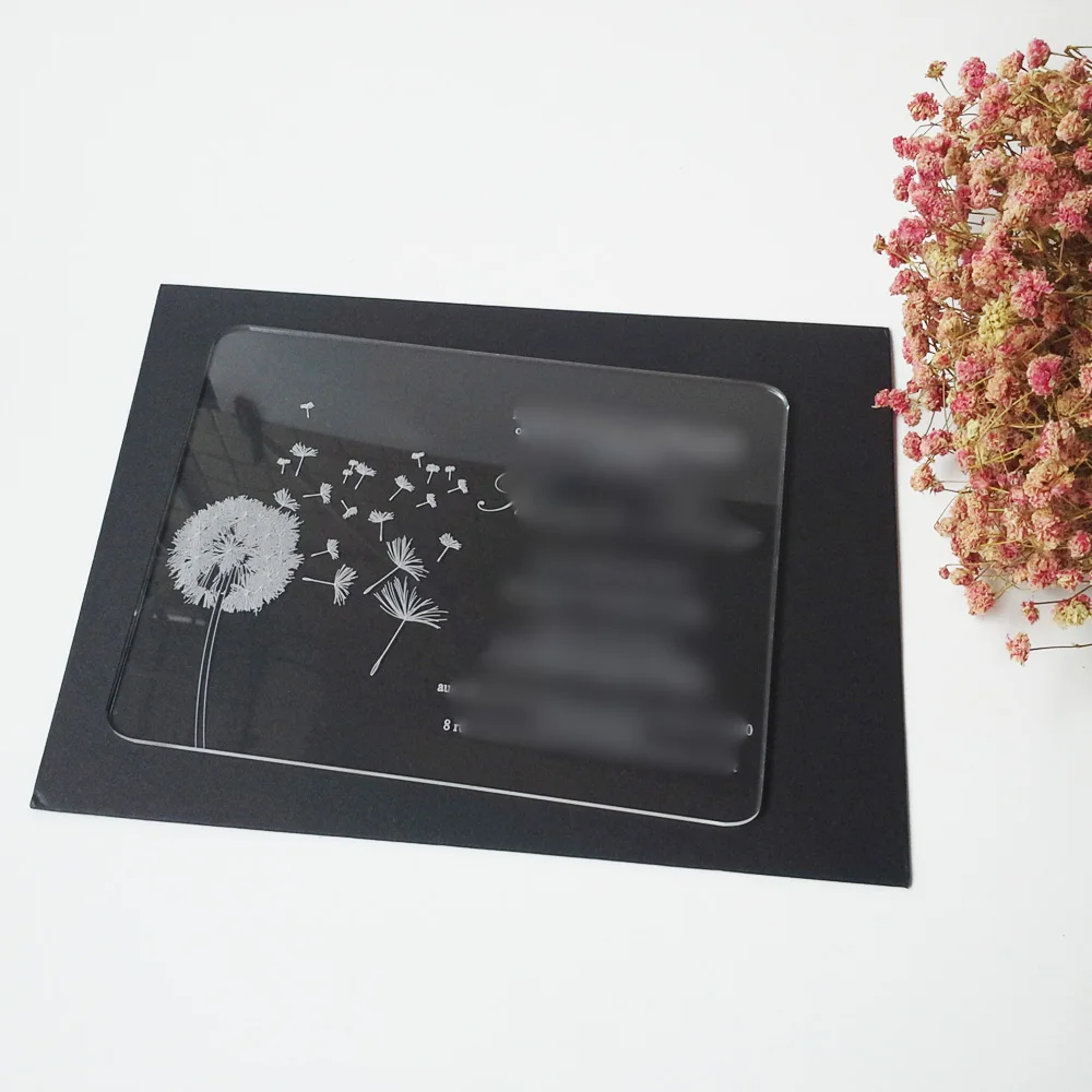  Sample order for 5*7inch dandelion elements rectangle shape clear acrylic wedding invitation card(O - 32697078231