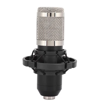 

Wired Computer Condenser Microphone with Stand for Live Streaming Karaoke Recording microfone