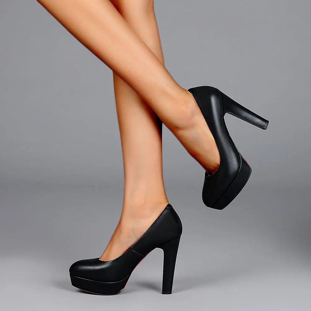 

LAPOLAKA New Wholesale Top Quality Nature Cow Genuine Leather Pointed Toe 5 Kind High Heels Office Lady Pumps Women Shoes Woman