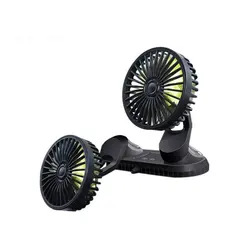 Ventilador USB de 12V 24V para salpicadero de coche, ventiladores de circulación de aire ABS de tres velocidades, ventilador de refrigeración de verano de alto flujo de aire