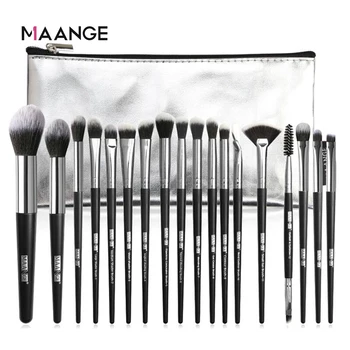 

MAANGE 12/18Pcs Makeup Brushes Set Multifunctional Brush set Powder Eyeshadow Make Up Brush With PU Leather Case Beauty Tool Kit
