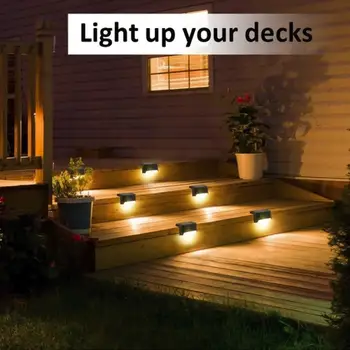 

Walkway Lights Solar Home Eco-Friendly Street Lamp Wall Light 1LED Waterproof 4pcs Outdoor