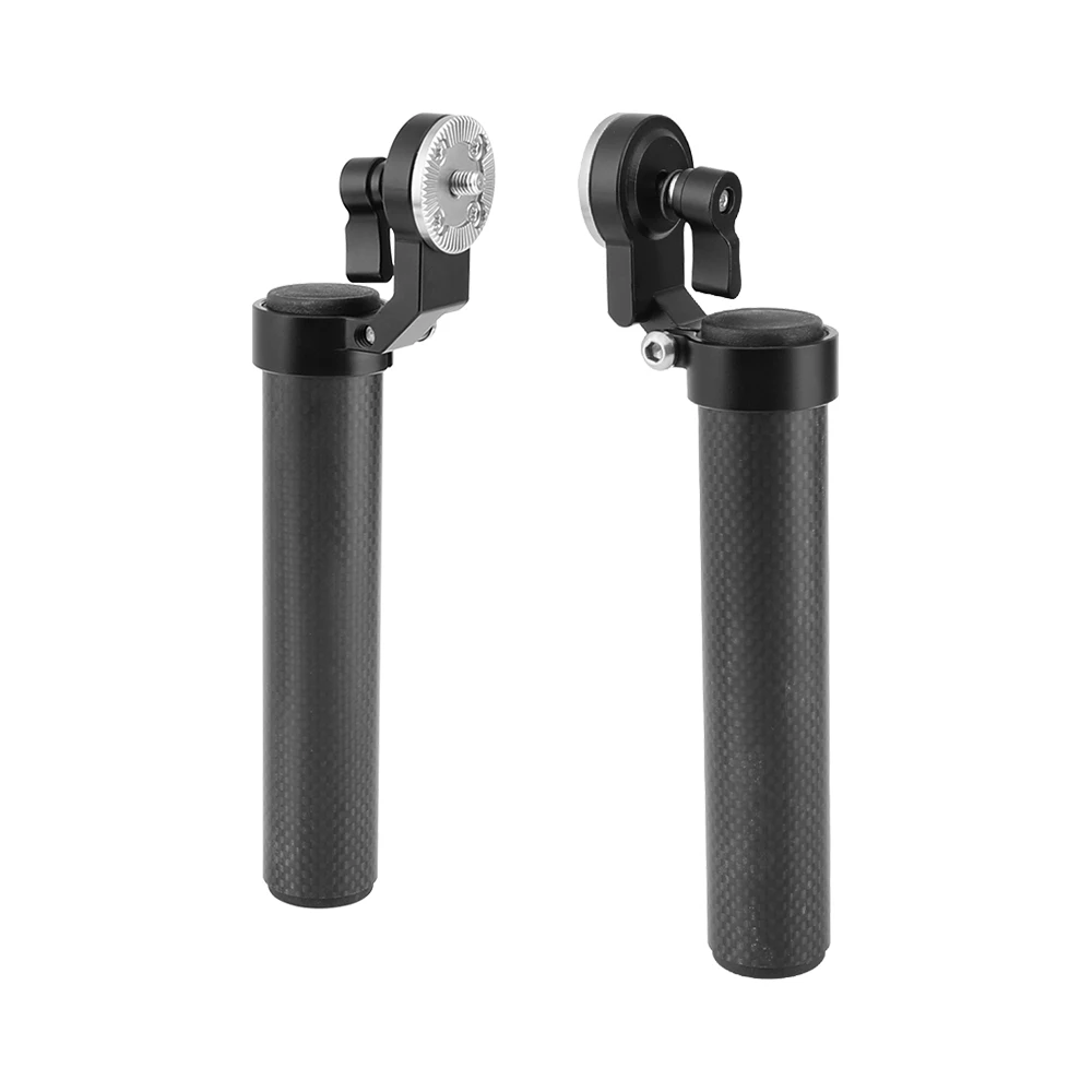 Fibra de Carbono Handgrip com Arri Par para Dslr Kayulin Roseta Thumbscrew Conexão um Alça Ombro Rig m6 - Image 5