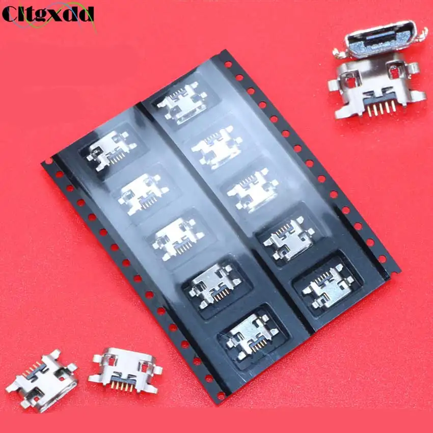 

Cltgxdd 10PCS Micro Mini USB Jack Socket Charging Port Dock Connector For Lenovo Vibe A7020 K52t38 K52e78 K5 Note For Meizu M6